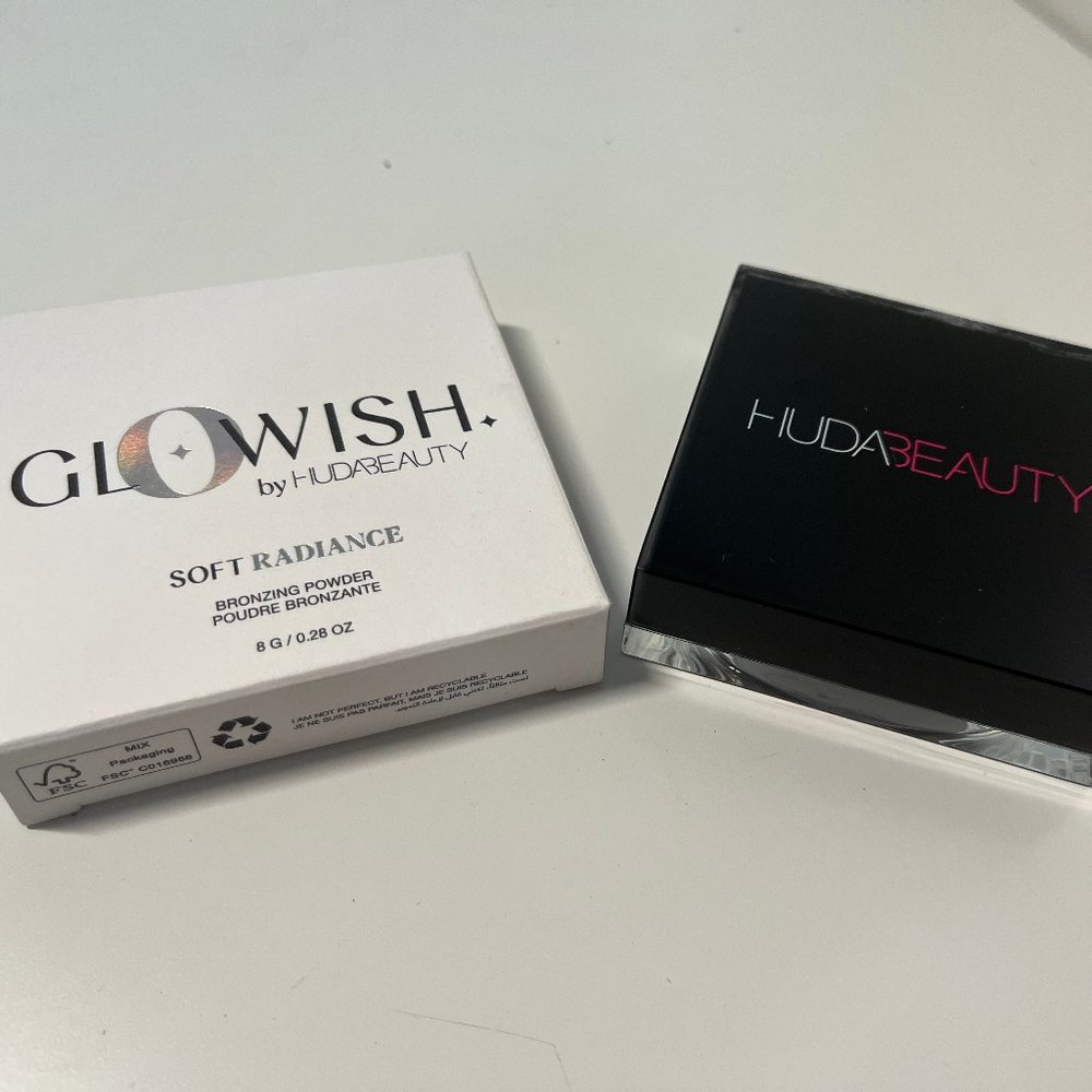 DUO-Huda Beauty Bronzing Powder -05 Rich & Tantour Bronzer Cream -Tan